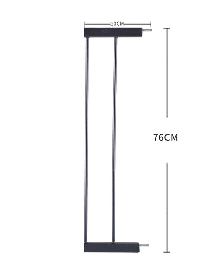 Levede Baby Safety Gate Adjustable Pet Black 10cm Extension-1864183161085366274