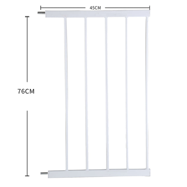 Levede Baby Safety Gate Adjustable Pet White 45cm Extension-1864183162184273922