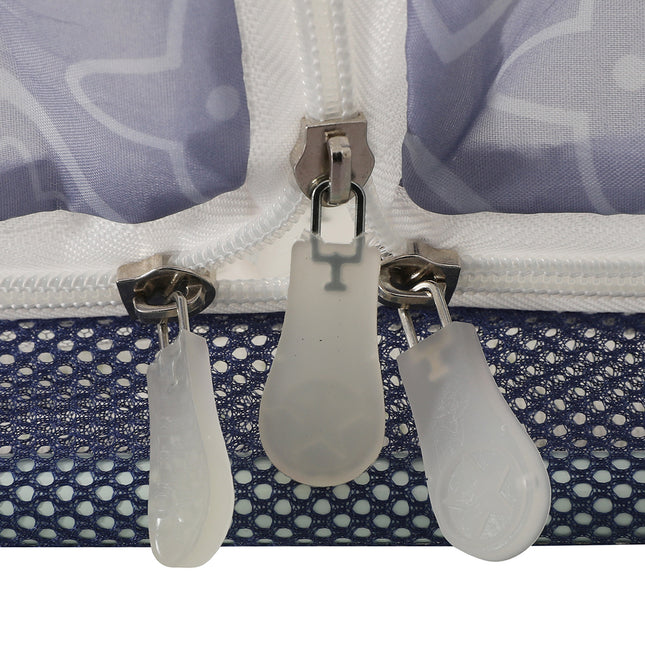 Dreamz Mosquito Bed Nets Foldable Canopy Square Blue-1864184403459182595