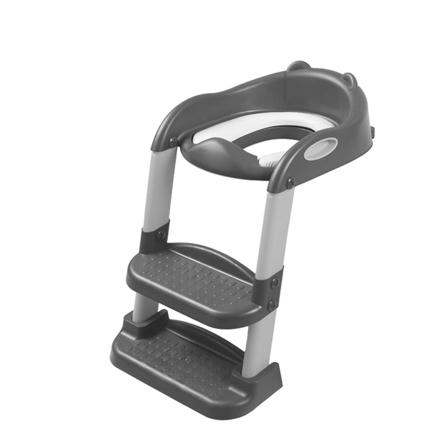 BoPeep Kids Toilet Ladder Grey-1864184338925621248
