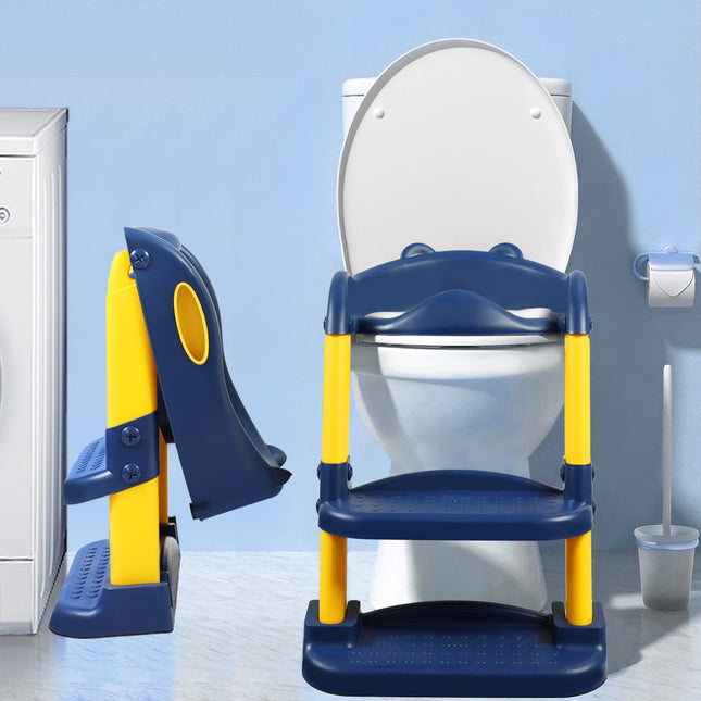 BoPeep Kids Toilet Ladder Blue-1864184338787209222