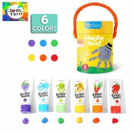 Jar Melo Finger Paint 6 Colours Craft Kit-1875027439718109185