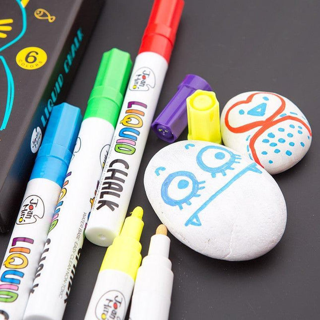 Jar Melo Liquid Chalk Markers- 6 Colours-1875027417068867587
