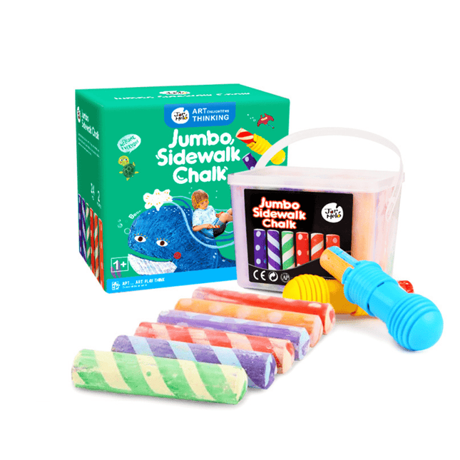 Jar Melo Washable Sidewalk Chalk - 24 Colours Kit-1875027521356042240