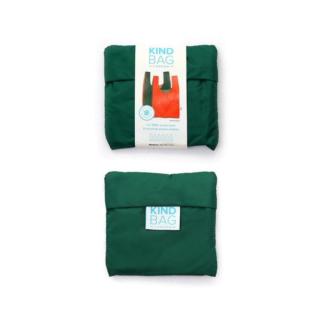 KIND BAG Reusable Bag - Medium| Bicolour Green & Orange-1875027451738984455