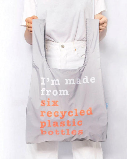 KIND BAG Reusable Bag - Medium| Recycle Grey & Coral-1875027453186019331