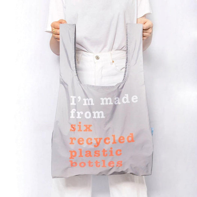 KIND BAG Reusable Bag - Medium| Recycle Grey & Coral-1875027453186019331