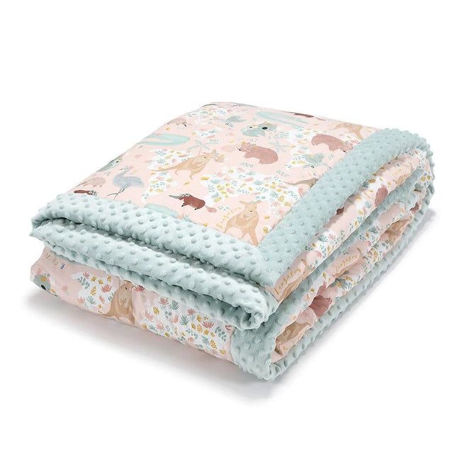 La Millou Adult Blanket XL 140cm x 200cm Dundee Friends Pink | Smoke Mint-1875027384860807168