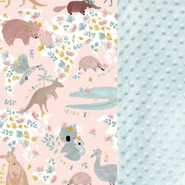 La Millou Adult Blanket XL 140cm x 200cm Dundee Friends Pink | Smoke Mint-1875027384860807169