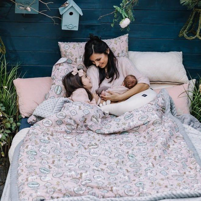 La Millou Adult Blanket XL 140cm x 200cm Dundee Friends Pink | Smoke Mint-1875027384860807170