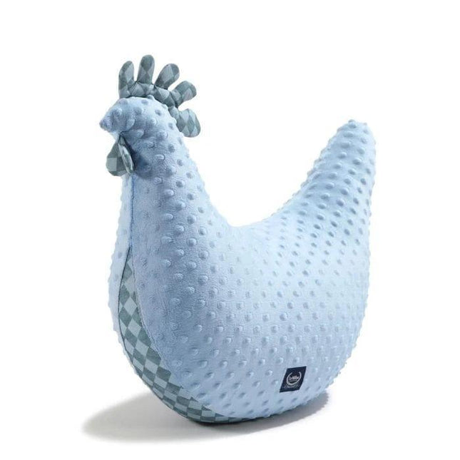 La Millou Dana's Hen Pillow PRINCE CHESSBOARD | Wind Blue-1875027397787652096