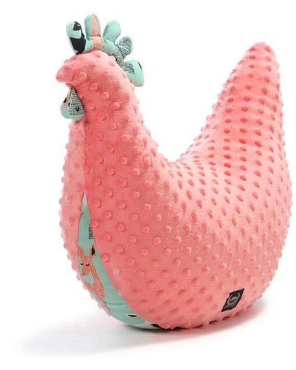 La Millou Hen Pillow - Large - Coral-1875027397124952064