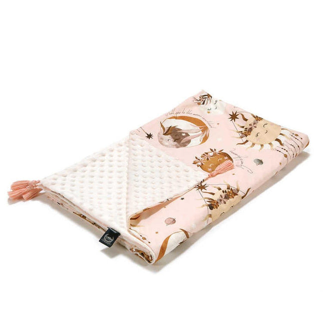 La Millou Light Blanket with Fringe - Fly Me To The Moon Nude-1875027394025361408