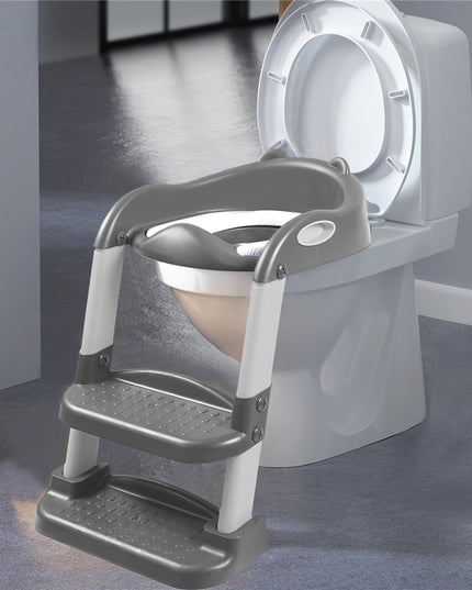 BoPeep Kids Toilet Ladder Grey-1864184338925621254