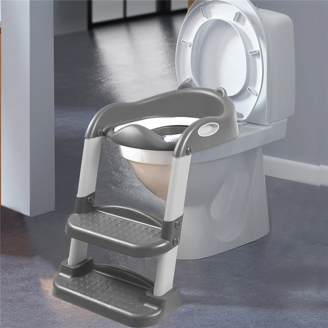 BoPeep Kids Toilet Ladder Grey-1864184338925621254