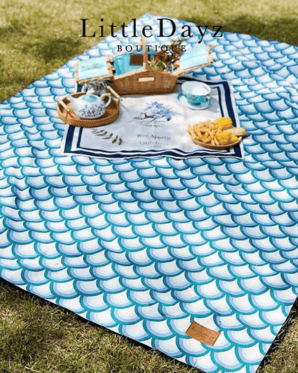 Little Dayz Boutique Emerald Cotton Picnic Mat 195*145-1875027392108564483