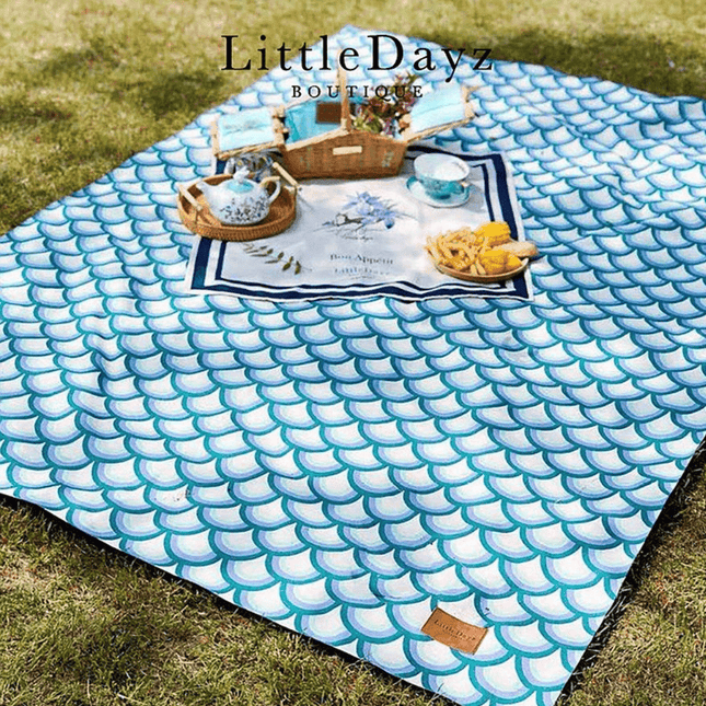 Little Dayz Boutique Emerald Cotton Picnic Mat 195*145-1875027392108564483