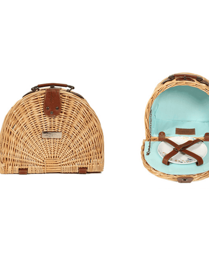 Little Dayz Boutique  Semi Round Picnic Basket-1875027390237904897