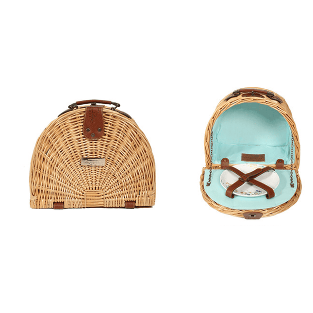 Little Dayz Boutique  Semi Round Picnic Basket-1875027390237904897