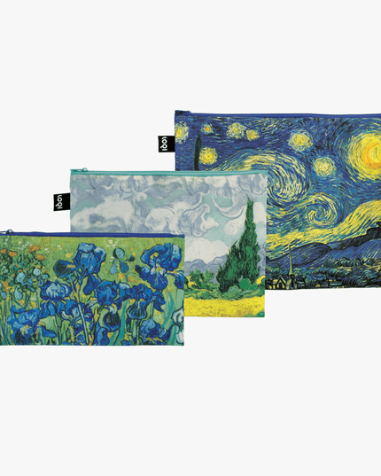 LOQI Van Gogh Zip Pockets Set of 3-1875027467757031424