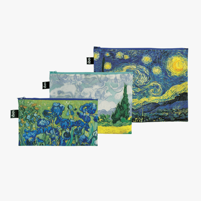 LOQI Van Gogh Zip Pockets Set of 3-1875027467757031424