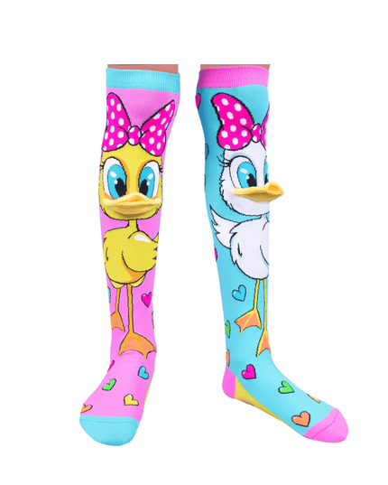 MADMIA Fluffy Duck Socks With Bill Toddler Ages 3 - 5-1875027467618619392