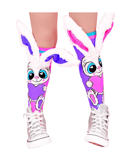 MADMIA Funny Bunny Socks With Ears Toddler Ages 3 - 5-1875027476133056512
