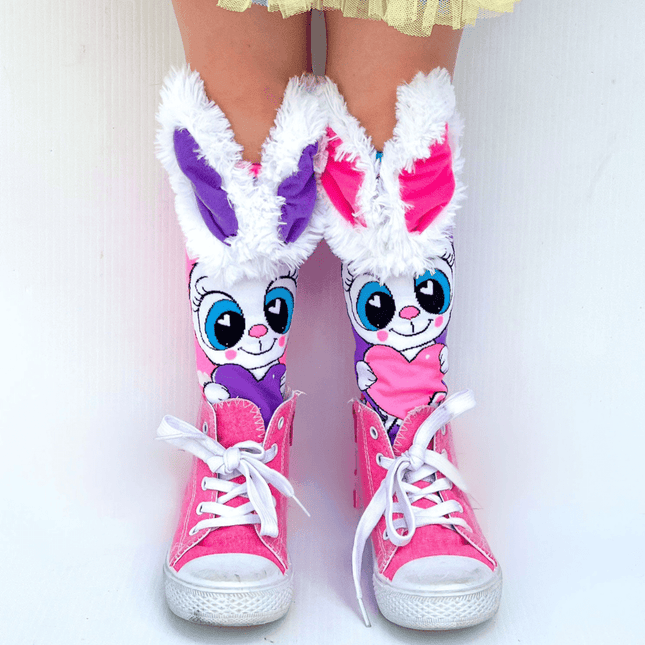MADMIA Funny Bunny Socks With Ears Toddler Ages 3 - 5-1875027476133056514