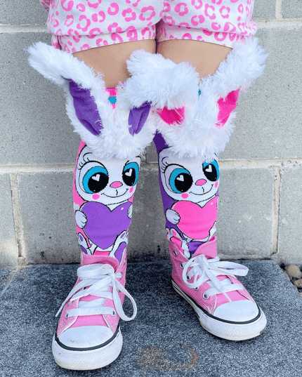 MADMIA Funny Bunny Socks With Ears Toddler Ages 3 - 5-1875027476133056516