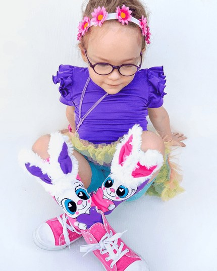 MADMIA Funny Bunny Socks With Ears Toddler Ages 3 - 5-1875027476133056518