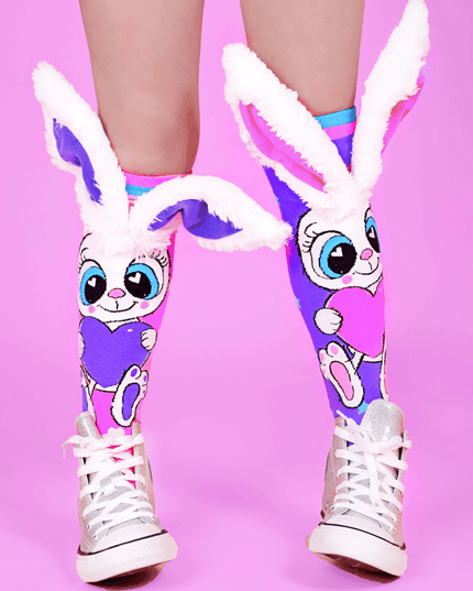 MADMIA Funny Bunny Socks With Ears Toddler Ages 3 - 5-1875027476133056519