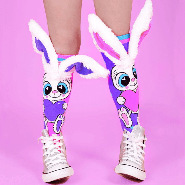 MADMIA Funny Bunny Socks With Ears Toddler Ages 3 - 5-1875027476133056519