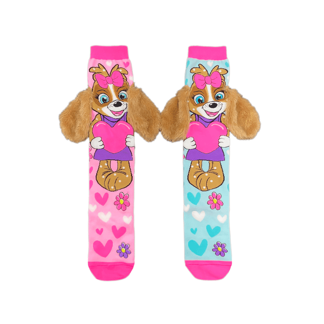 MADMIA Puppy Love Socks With Ears Toddler Ages 3 - 5-1875027467194994689
