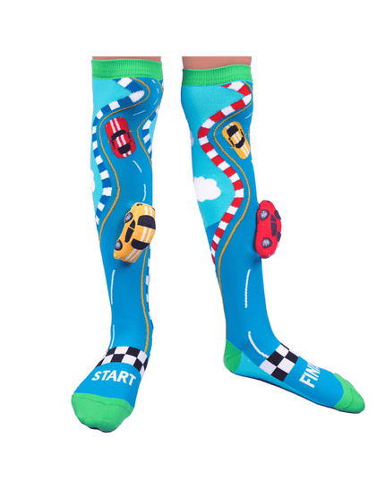 MADMIA Racing Cars Socks With Plush Cars Kids & Adults Age 6 - 99-1875027467329212417