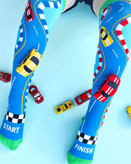 MADMIA Racing Cars Socks With Plush Cars Kids & Adults Age 6 - 99-1875027467329212419