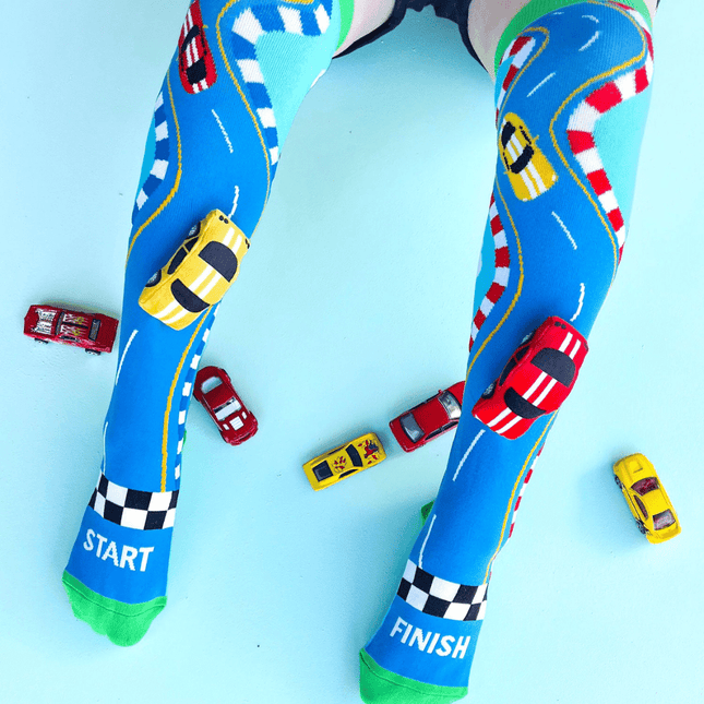 MADMIA Racing Cars Socks With Plush Cars Kids & Adults Age 6 - 99-1875027467329212419