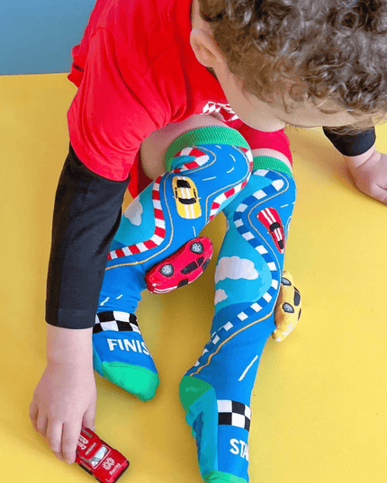 MADMIA Racing Cars Socks With Plush Cars Kids & Adults Age 6 - 99-1875027467329212423