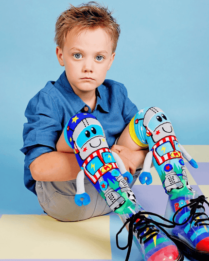 MADMIA Robot Socks With Arms Kids & Adults Age 6 - 99-1875027463592087556