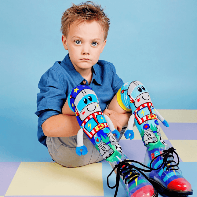 MADMIA Robot Socks With Arms Kids & Adults Age 6 - 99-1875027463592087556