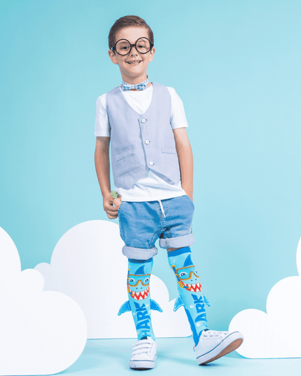 MADMIA Shark Socks With Spikes Kids & Adults Age 6 - 99-1875027463873105923