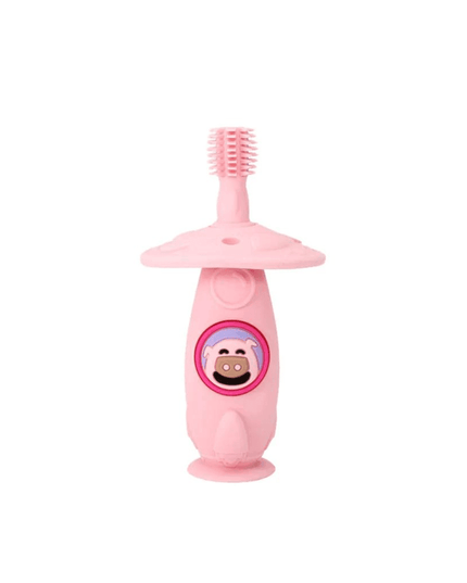 Marcus & Marcus -12M+ Self Training 360' Toothbrushes Pocky the Pig-Pink-1875027466624569344