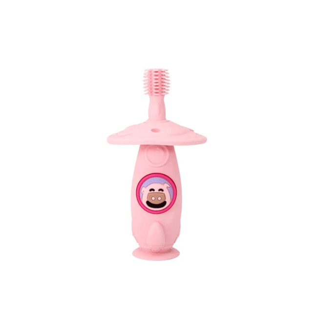 Marcus & Marcus -12M+ Self Training 360' Toothbrushes Pocky the Pig-Pink-1875027466624569344