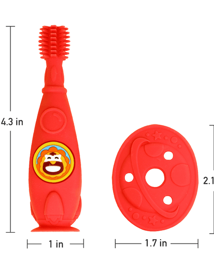 Marcus & Marcus -12M+ Self Training 360' Toothbrushes Ollie the Elephant green-1875027466767175681
