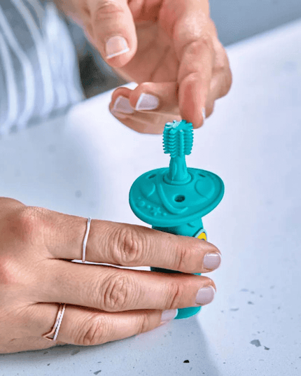 Marcus & Marcus -12M+ Self Training 360' Toothbrushes Ollie the Elephant green-1875027466767175685