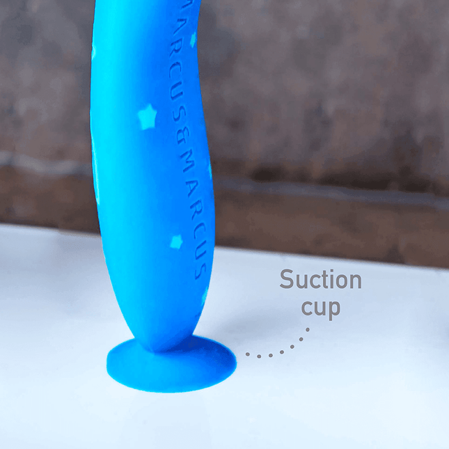 Marcus & Marcus - 24M+ Reusable Silicone Toothbrush blue-1875027475084480516