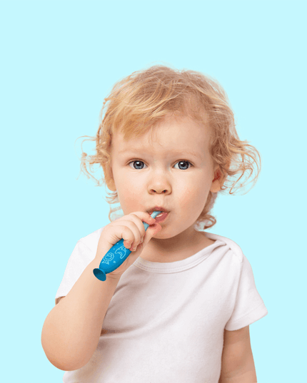 Marcus & Marcus - 24M+ Reusable Silicone Toothbrush blue-1875027475084480518