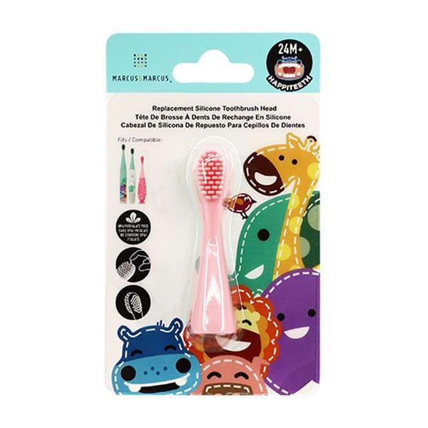 Marcus & Marcus - 24M+ Reusable Silicone Toothbrush Replacement Head blue-1875027508706021381