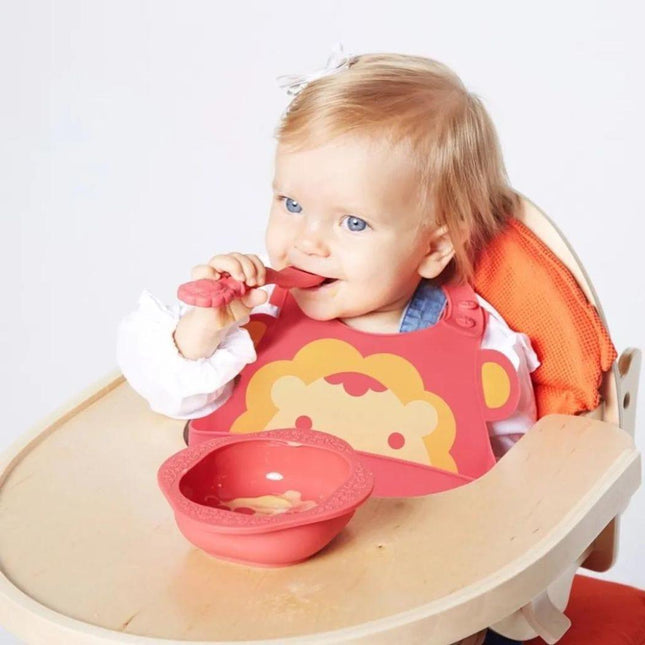 Marcus & Marcus-Baby Silicone Feeding Gift Set Willo the Whale-Purple-1875027466049949699