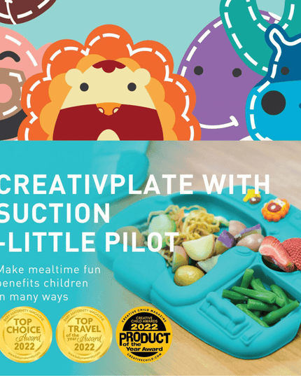 Marcus & Marcus - Creative Plate Suction Plate Ollie Green-1875027457585844230