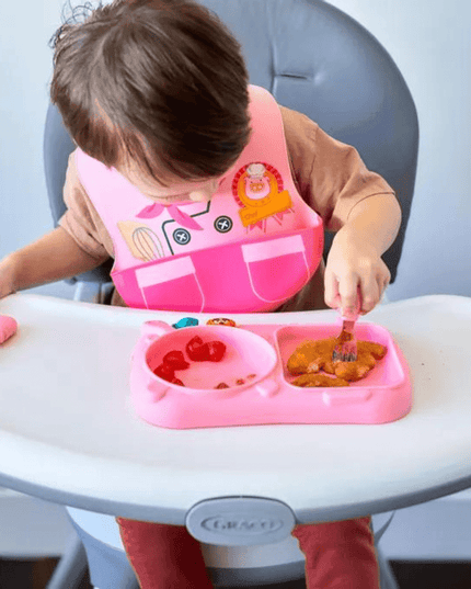 Marcus & Marcus - Creative Plate Suction Plate Pocky Pink-1875027457736839175